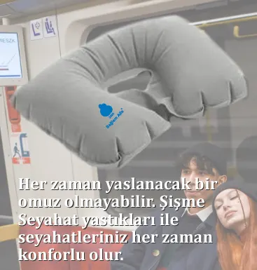 Şişme seyahat yastığı